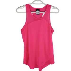 Nike Dri-FIT Womens Neon Pink Mesh Racerback Running Tank Top Small
